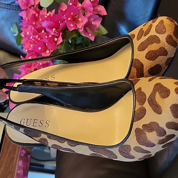 GUESS Heels Leopard Slingback Shoes Sisze 6.5M - Picture 8 of 8